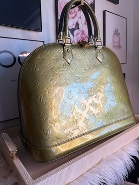Louis Vuitton Metallic Gold Alma Satchel